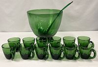 entire set with bowl, ladle, twelve cups