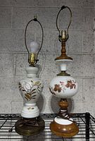 Front view showing both lamps and overall design