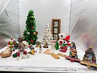 Overall view of all Christmas items in lot