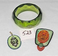 All three jewellery pieces together for full view