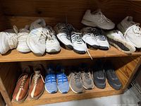 Top shelf sneakers including New Balance and Bike pairs