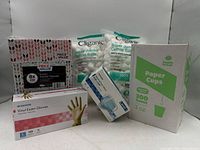 All six new disposable items grouped