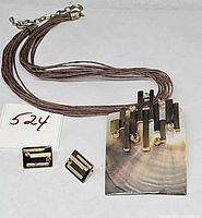 Necklace and earrings overview