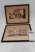 Both framed Doctor Syntax prints front view