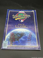 Front cover of 1992 World Series Fall Classic souvenir scorebook