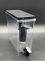 Overall view of Brita dispenser showing lid and spigot