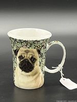 Front view pug mug