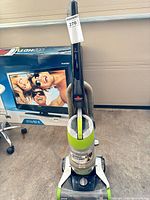 Full view of Bissell PowerGroom Pet upright vacuum standing upright