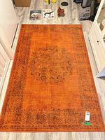 Full view of rug showing overall design and color