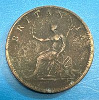 Reverse showing seated Britannia legend