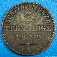 Reverse showing denomination, date and mintmark