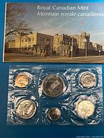 Front of Royal Canadian Mint card with sealed 6-coin blister pack