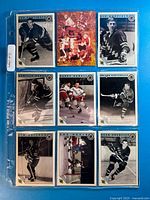 Full 9-pocket sheet front showing all nine cards