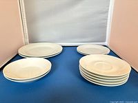 Full lot showing plates, bowls and saucers