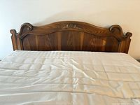 Front view of queen headboard showing overall design