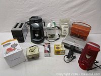 Group shot of all appliances arranged on table