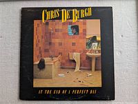 Front cover of Chris de Burgh LP showing artwork and wear