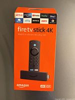 Front of sealed Amazon Fire TV Stick 4K box