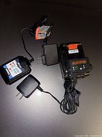 Overall view of battery and chargers