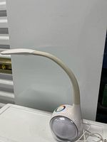 Full view of OttLite desk lamp showing flexible neck and base