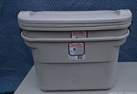 Two stacked Sterilite Ultra totes front view