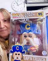 Front view of boxed 10" Cap'n Crunch Funko Pop! figure