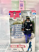 Front of sealed G.I. Joe Honor Guard box showing figure and accessories