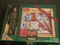 Front view of boxed GI Joe 40th Anniversary Mountain Troops set showing figure and accessory tray