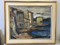 Frontal view of framed painting