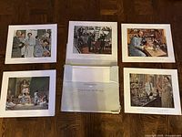 Five lithographs and portfolio overall view