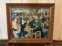 Framed Renoir print full view front