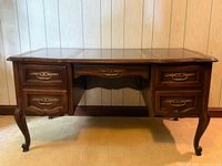 Full view of French Provincial desk front