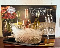 Front of retail box showing Shannon Crystal 24% lead crystal beverage chiller