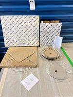 Platter and bowls with original boxes and inserts