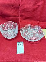 Both lead crystal bowls side by side