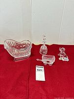 all four crystal pieces with lot tag