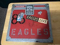 Front cover of Eagles Live double LP gatefold sleeve