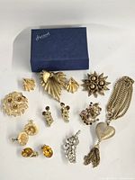 Group shot of all jewellery pieces with box
