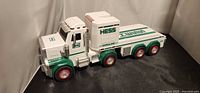 Side view of Hess 2013 toy truck
