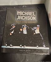 Front cover of the Michael Jackson hardcover book