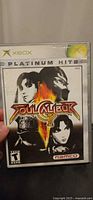 Front of Soulcalibur II Platinum Hits Xbox game case