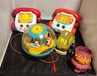 All five toys together for scale and completeness