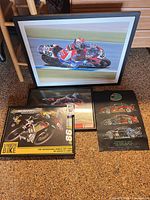 Group shot showing all four framed pieces