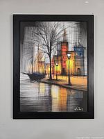 Full view of artwork in display frame