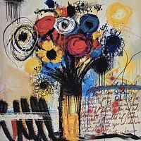 Full view of artwork showing composition and colors