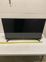 Front view of Samsung 32-inch TV on table