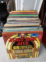 Front of stack showing Juke Box Jive album