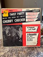 Front sleeve of Chubby Checker “Your Twist Party” vinyl LP