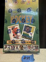 Front view of sealed O-Pee-Chee Premier ’92 hockey card box