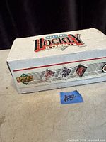 Closed box showing NHL Hockey 1991-1992 graphics and Upper Deck logo
